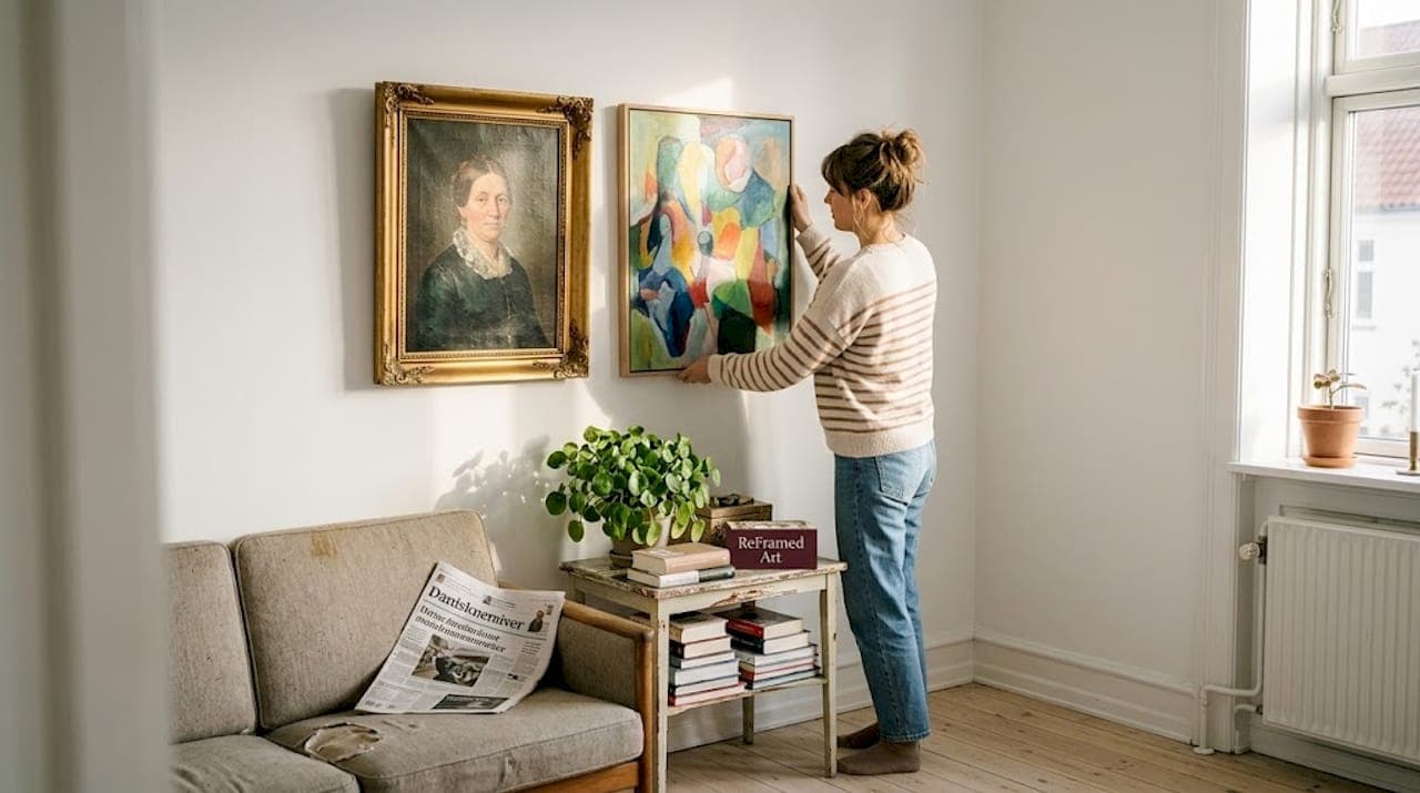 Sådan kombinerer du moderne og klassisk kunst med stil